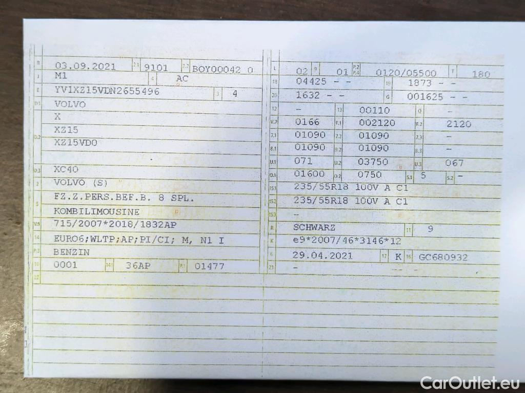 Volvo  XC 40 XC40 Momentum 2WD 1.5 T3 120KW AT8 E6d #21