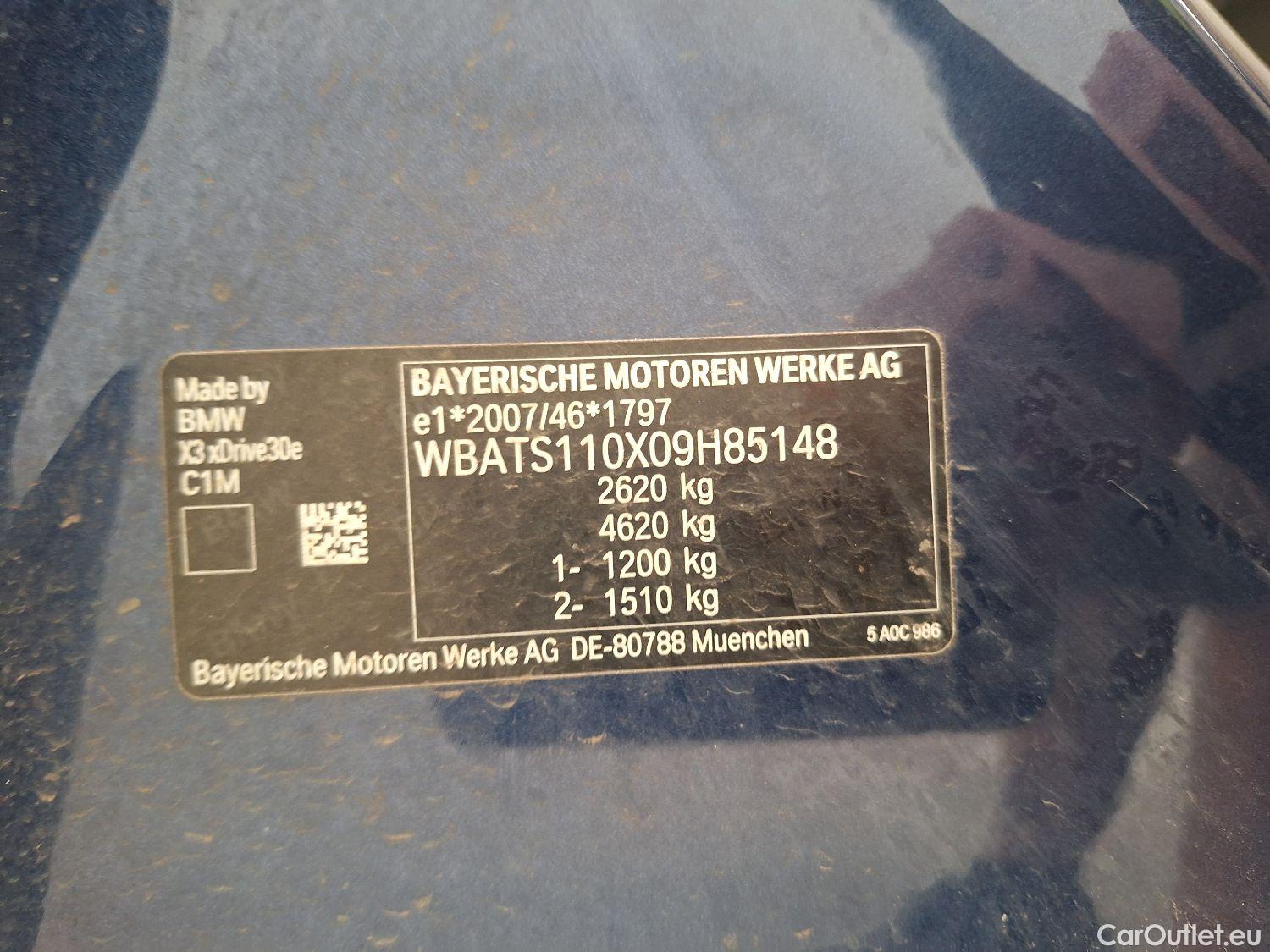 Bmw  X3 BMW,  '17, BMW  xDrive30e (120 kW) 5d #13