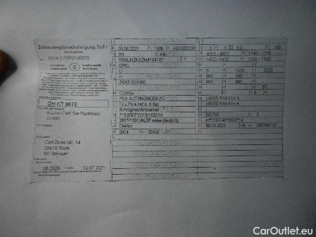 Opel  Corsa  F e Edition 50kWh #14