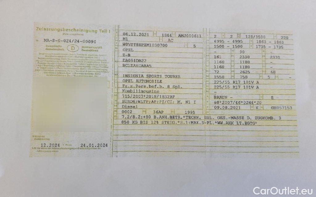 Opel  Insignia  B Sports Tourer Business 2.0 CDTI 128KW AT8 E6d #67