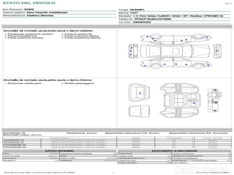Fiat  500 FIAT  / 2015 / 3P / BERLINA 1.0 70CV IBRIDO CULT #21
