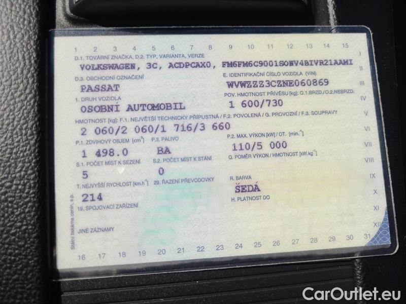 Volkswagen  Passat  Variant (CB5) (2019) Pas.Var.1.5TSI EVO Business #17