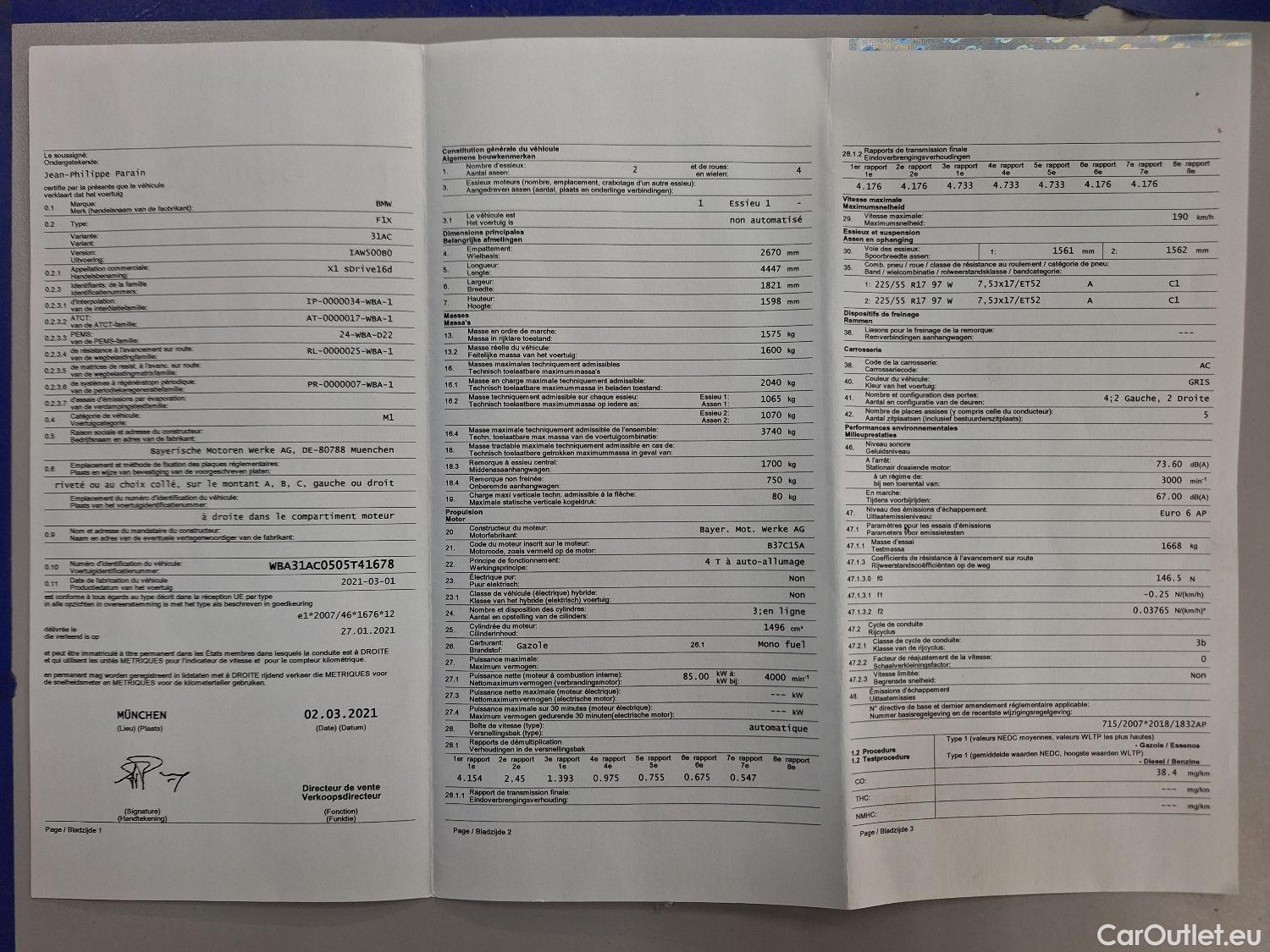 Bmw  X1 BMW,  FL'19, BMW  sDrive16dA (85 kW) 5d #15