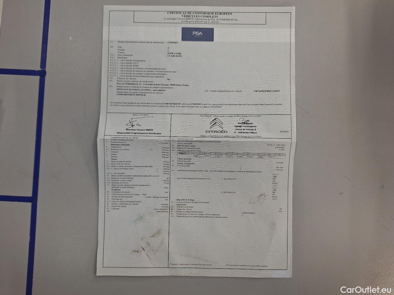 Citroen  C5 Citroën,  Aircross '18, Citroën  Aircross 1.6 PureTech 180 S&S EAT8 Shin #16