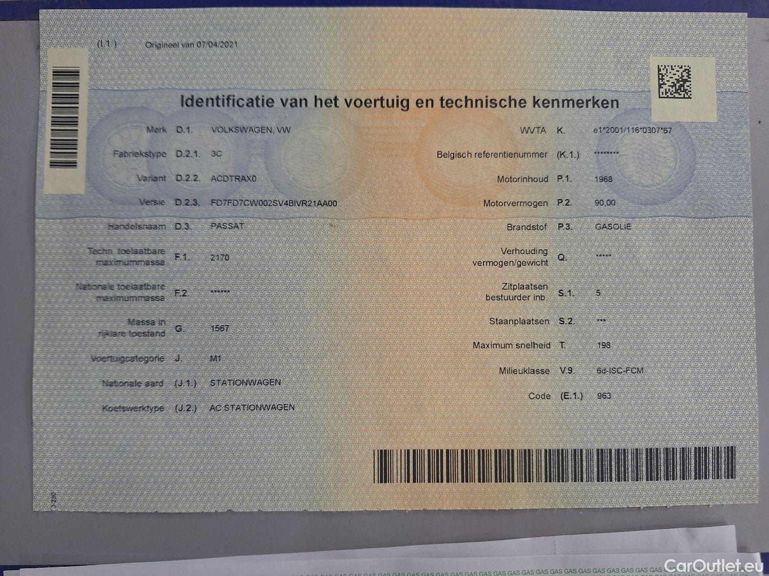 Volkswagen  Passat VW,  Variant FL'19, Volkswagen  Variant 2.0 TDI 90kW DSG Style B #11