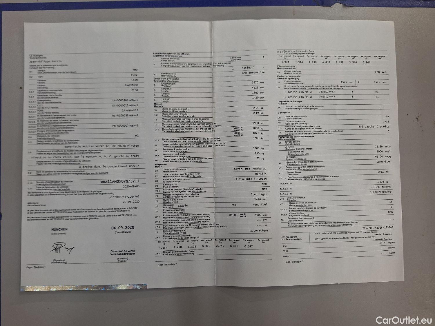 Bmw  Serie 2 BMW, 2-serie Gr.Coupé '19, BMW 2 Reeks Gran Coupé 216dA (85kW) 4d #15