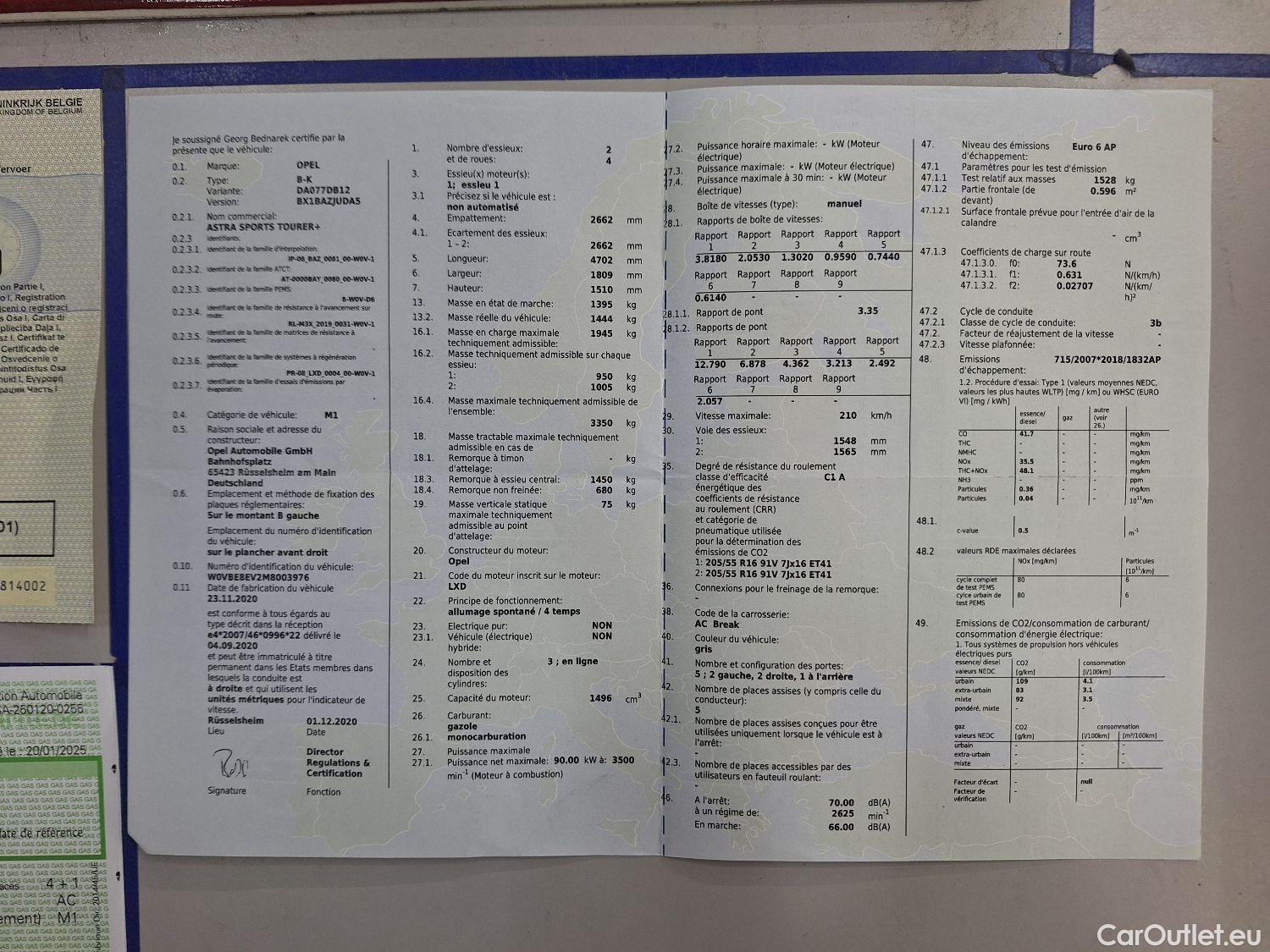 Opel  Astra Opel,  ST FL'19, Opel  Sports Tourer 1.5 Turbo D 90kW S/S Eleg #16
