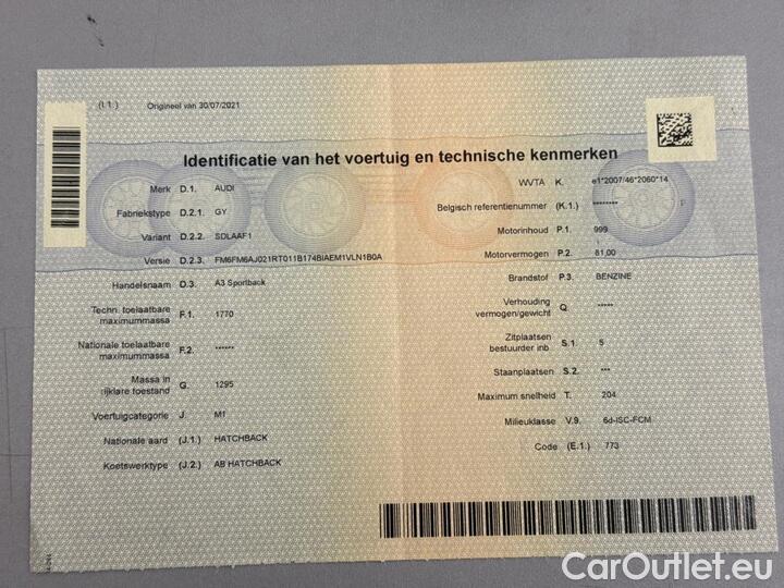 Audi  A3  Sportback 1.0 30 TFSi S line 81kW/110pk  5D/P Man-6 #12