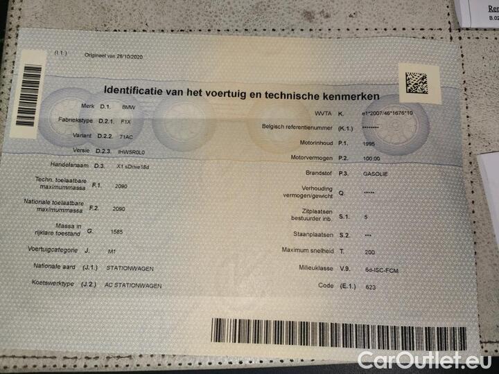 Bmw  X1  sDrive18d (100 kW) 100kW/136pk  5D/P Man-6 #12