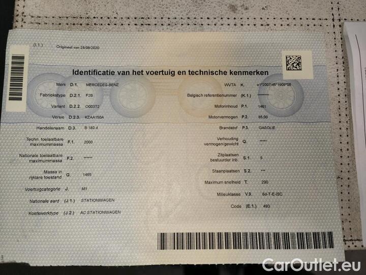 Mercedes  B-Klasse Classe B B 180 d Business Solution 85kW/116pk  5D/P Man-6 #12