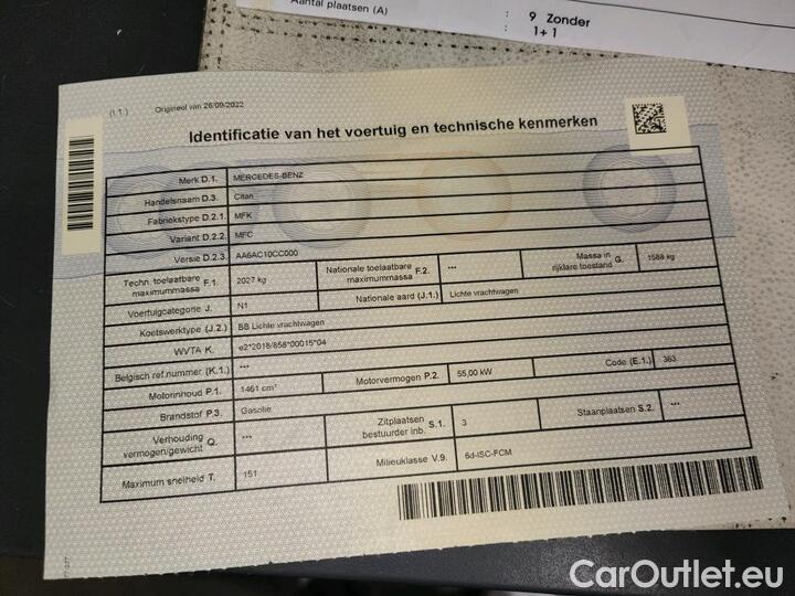 Mercedes  Citan  108 CDI L1 Pro 55kW/75pk  4D/P Man-6 #11