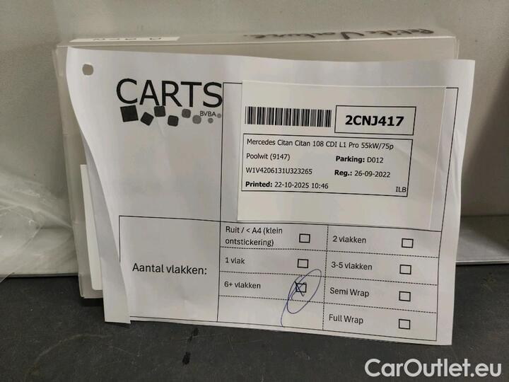 Mercedes  Citan  108 CDI L1 Pro 55kW/75pk  4D/P Man-6 #34