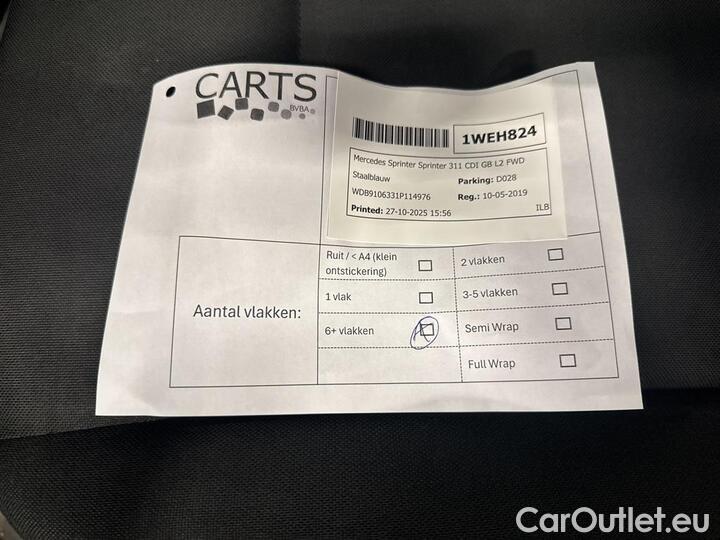 Mercedes  Sprinter  311 CDI GB L2 FWD Functional 3.5T 84kW/114pk  4D/P Man-6 #66