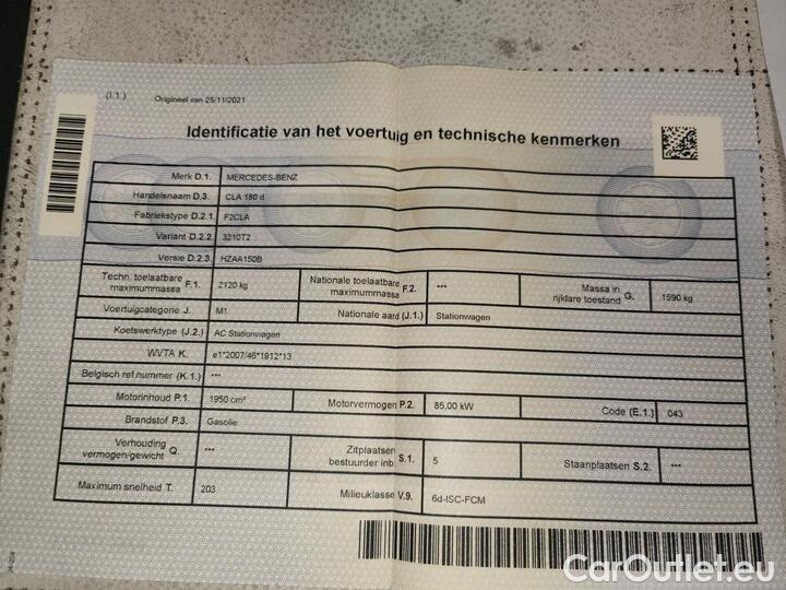 Mercedes  CLA-Klasse CLA Shooting Brake CLA 180 d Business Solution 85kW/116pk  5D/P Auto-8 #12