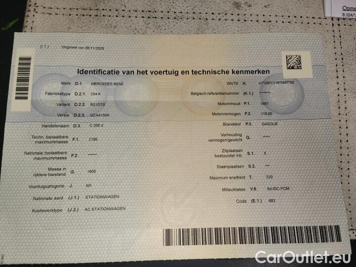 Mercedes  C-Klasse Classe C Break C 200 d Business Solution 118kW/160pk  5D/P Man-6 #12