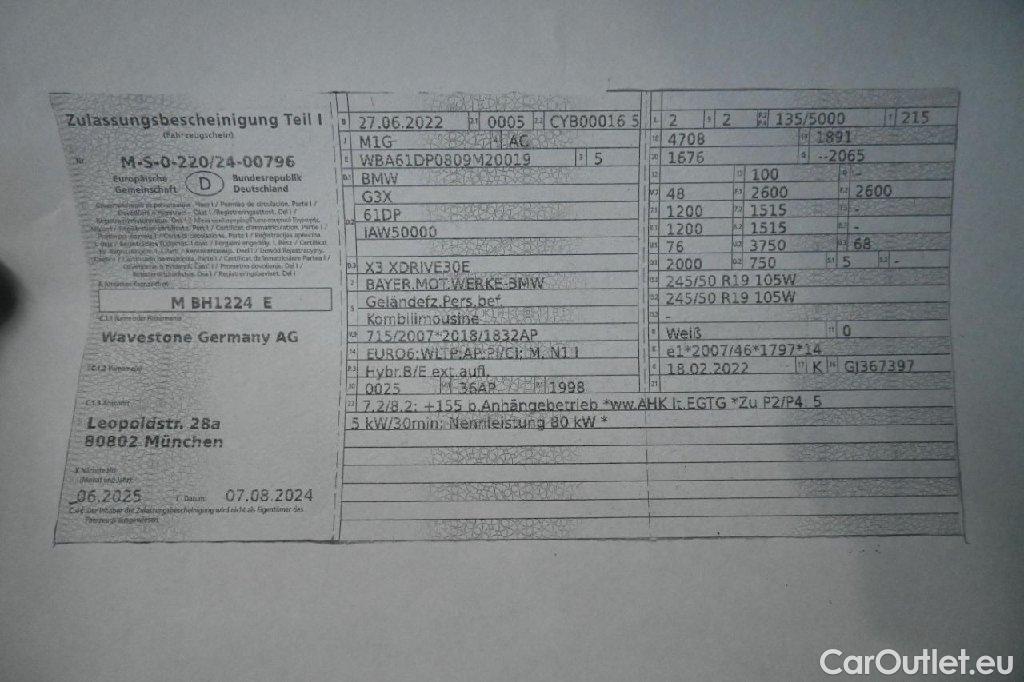 Bmw  X3 Baureihe  xDrive 30 e M Sport 2.0 215KW AT8 E6d #14