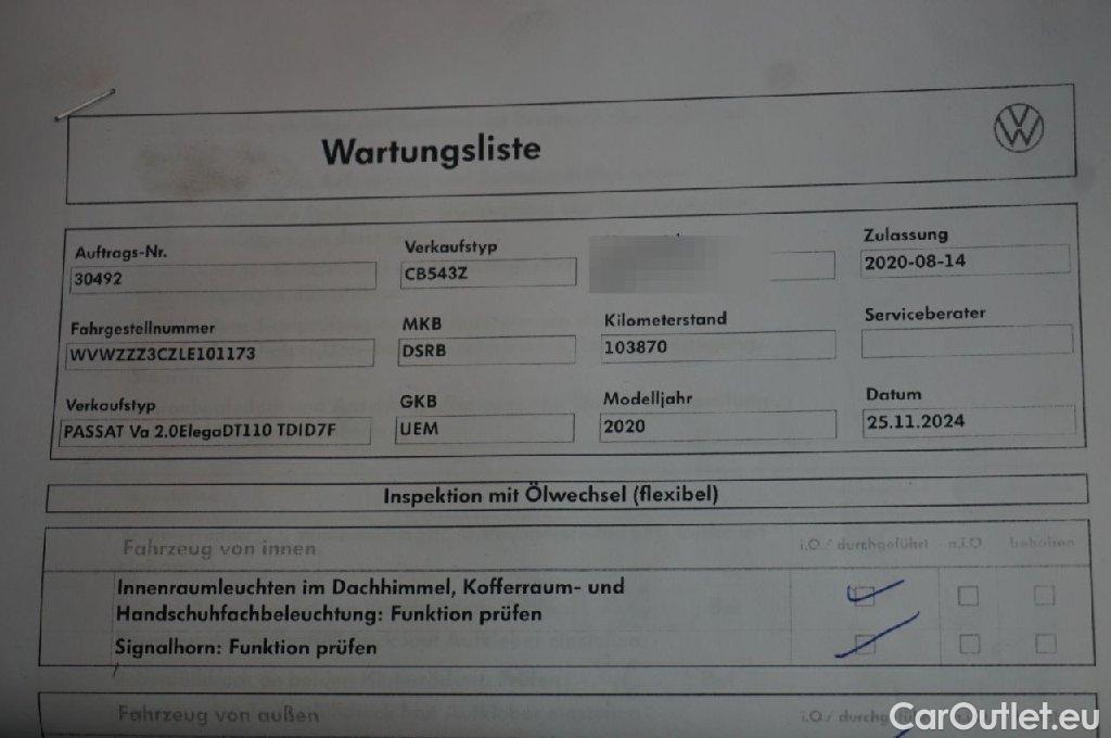 Volkswagen  Passat  Variant Elegance 2.0 TDI 110KW AT7 E6dT #22