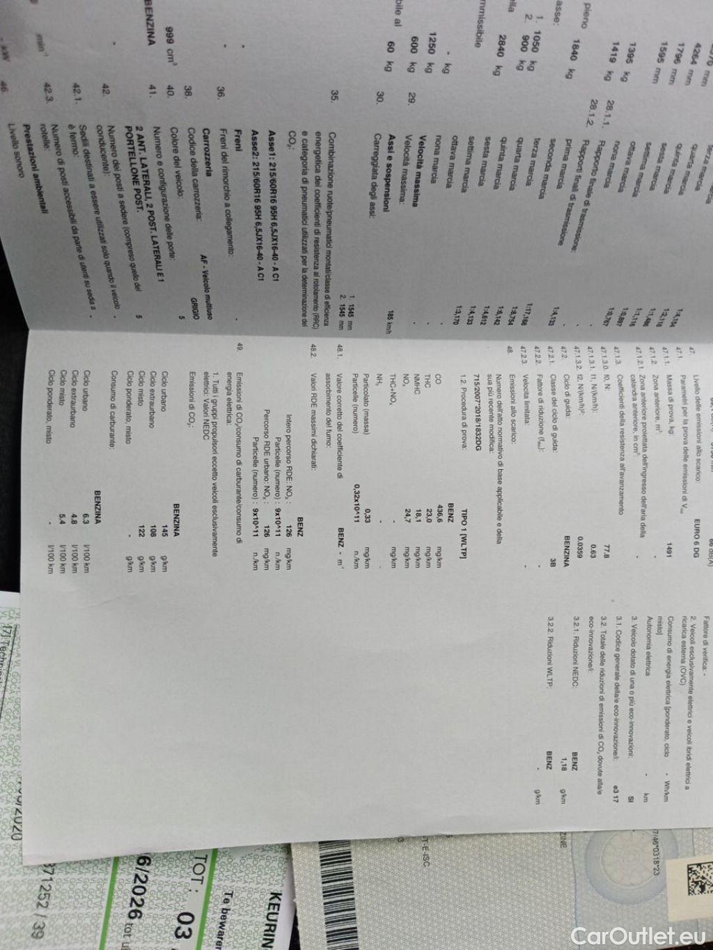 Fiat  500 Fiat X 1.0 Firefly Turbo 120 Lounge 5d #13