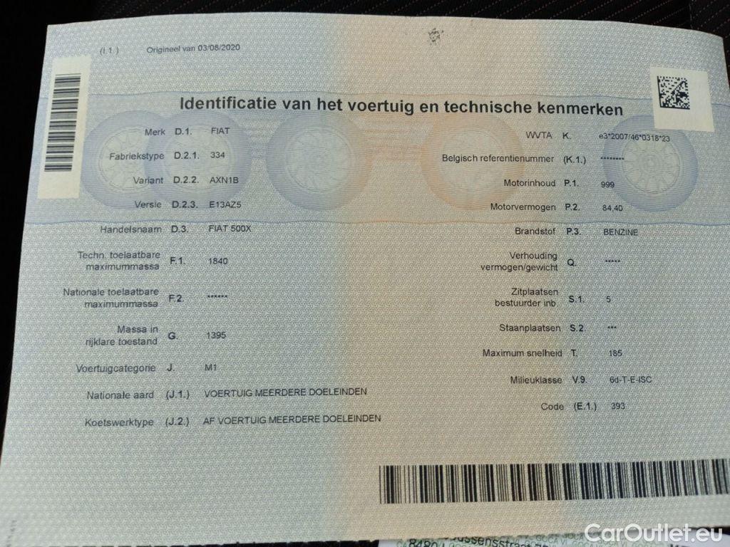 Fiat  500 Fiat X 1.0 Firefly Turbo 120 Lounge 5d #12