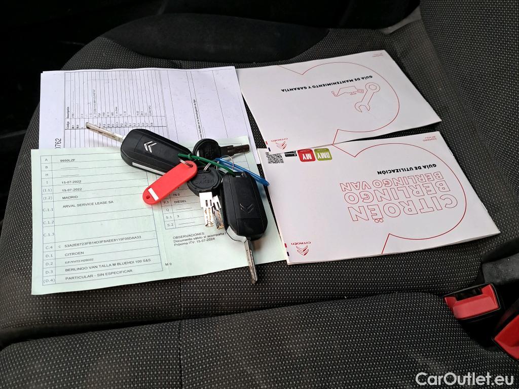 Citroen  Berlingo CITROEN  / 2018 / 3P / furgón derivado de turismo Talla M BlueHDi 100 WORKER #9