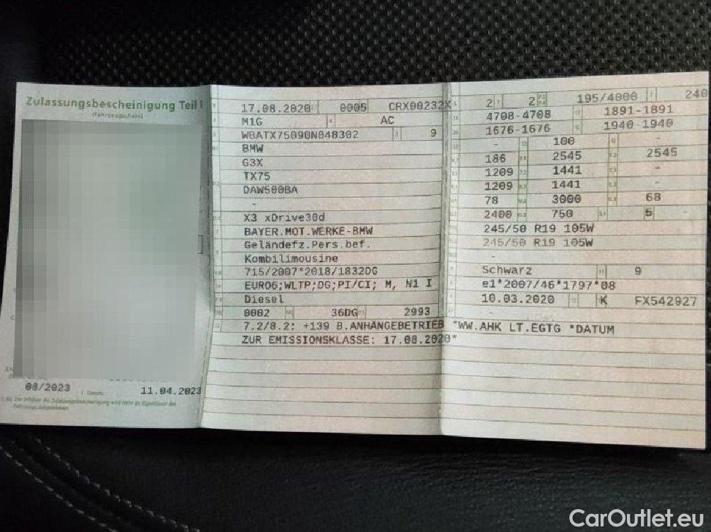 Bmw  X3 Baureihe  xDrive 30 d xLine 3.0 195KW AT8 E6dT #38