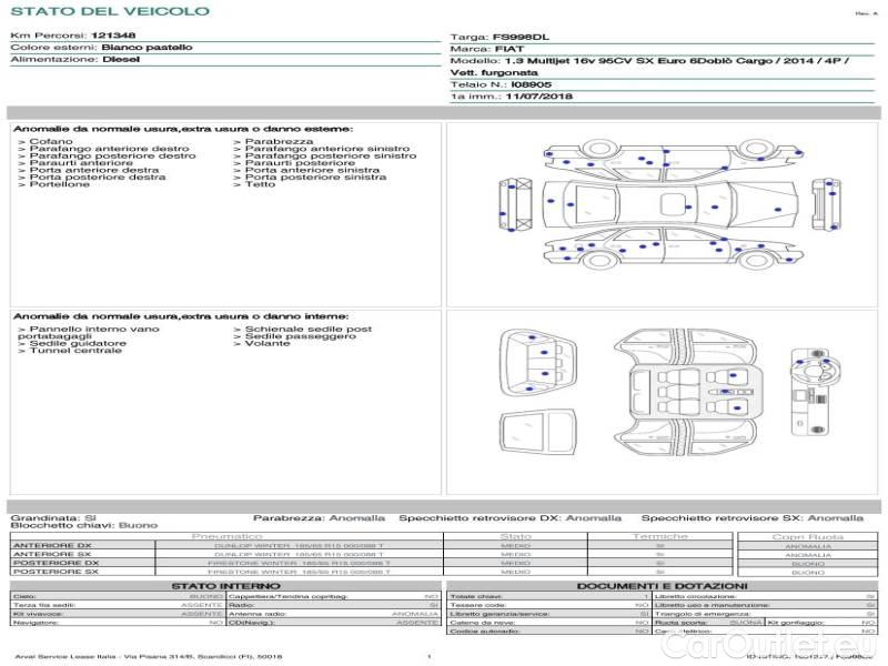 Fiat  Doblo FIAT DOBLÒ CARGO / 2014 / 4P / VETT. FURGONATA 1.3 MULTIJET 16V 95CV SX EURO 6 #19
