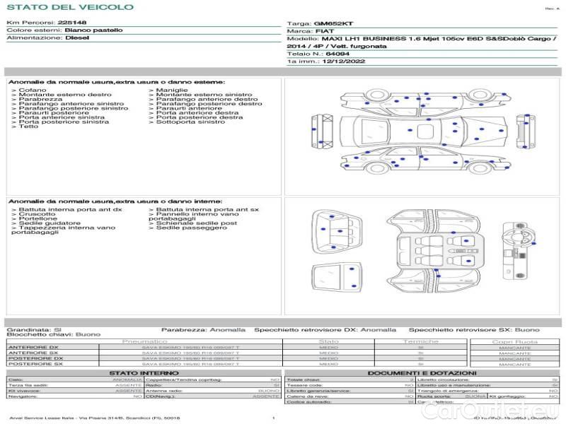 Fiat  Doblo FIAT DOBLÒ CARGO / 2014 / 4P / VETT. FURGONATA MAXI LH1 BUSINESS 1.6 MJET 105CV E6D SeS #19