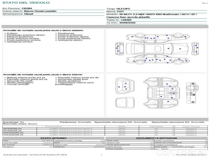 Fiat  Ducato FIAT  / 2014 / 2P / CASSONE FISSO SPONDE ABBATTIB 35 MLH1 2.2 MJT3 160CV E6D-FINAL #19