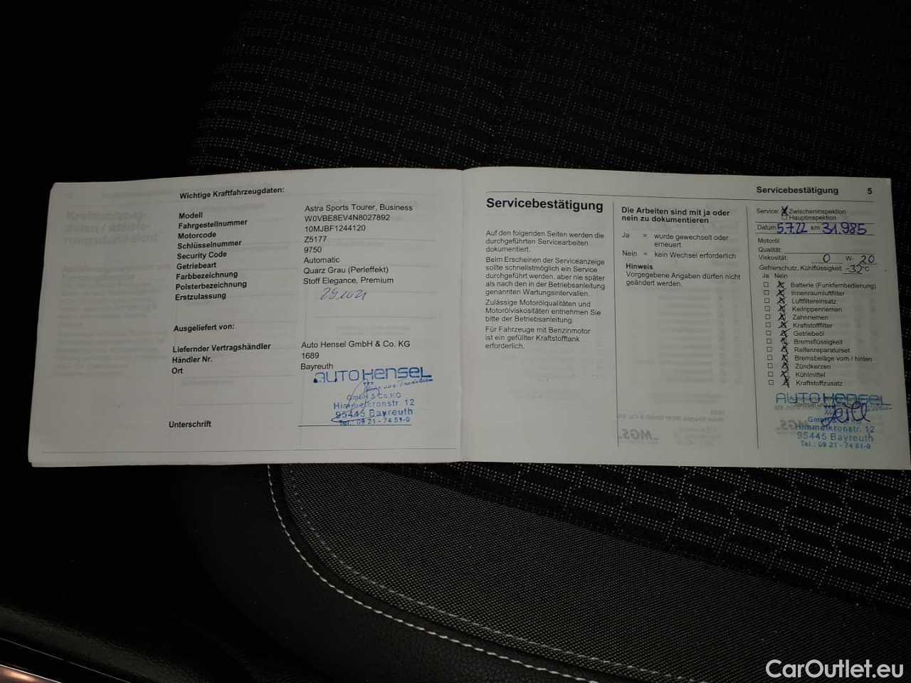 Opel  Astra 1.5 D Start/Stop Sports Tourer Automatik Business Elegance Automatic Diesel  11 #28