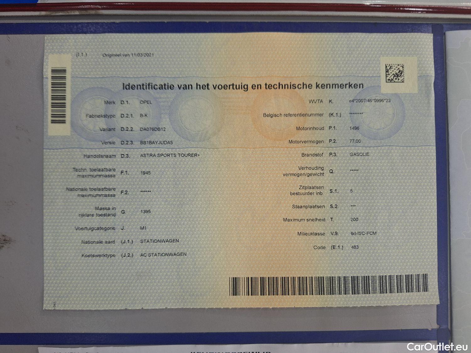 Opel  Astra Opel,  ST FL'19, Opel  Sports Tourer 1.5 Turbo D 77kW S/S Ulti #11