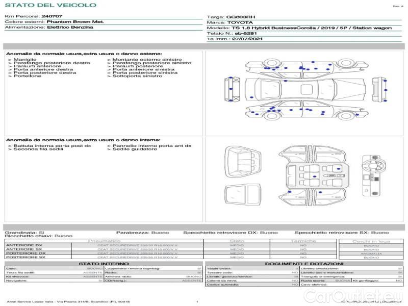 Toyota  Corolla TOYOTA  / 2019 / 5P / STATION WAGON TS 1.8 HYBRID BUSINESS #21