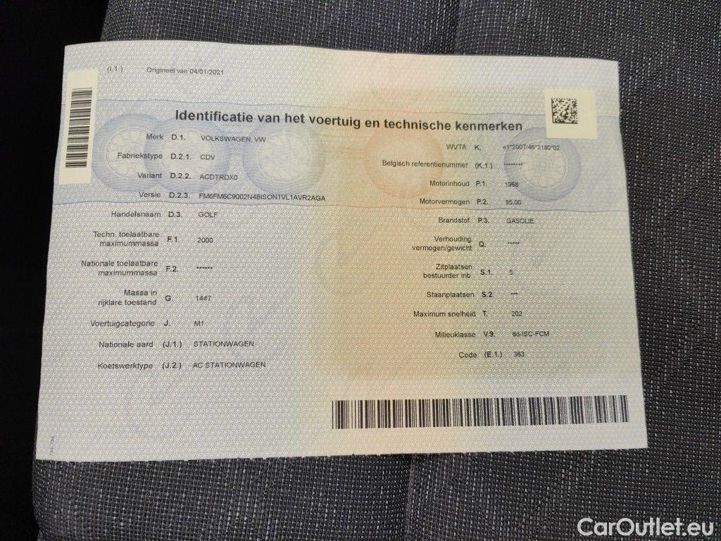 Volkswagen  Golf  Volkswagen Variant VIII 2.0 TDI 85kW Life 5d #11