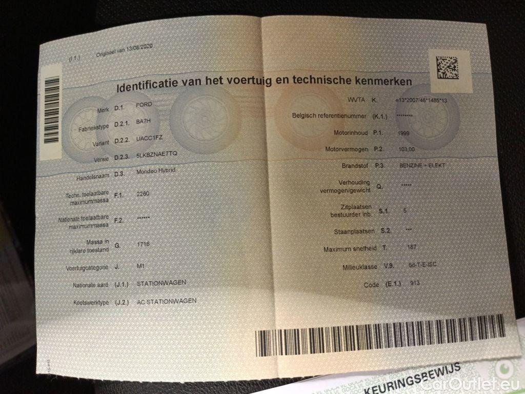 Ford  Mondeo Ford  Clipper 2.0 HEV 140kW Aut. Titanium HEV 5d #11