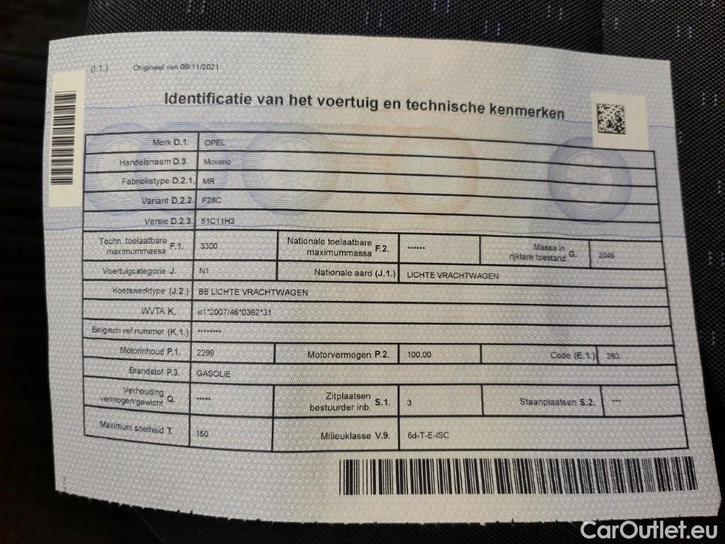 Opel  Movano Opel  2.3 Turbo D 99kW L2H2 3.3T 4d #11