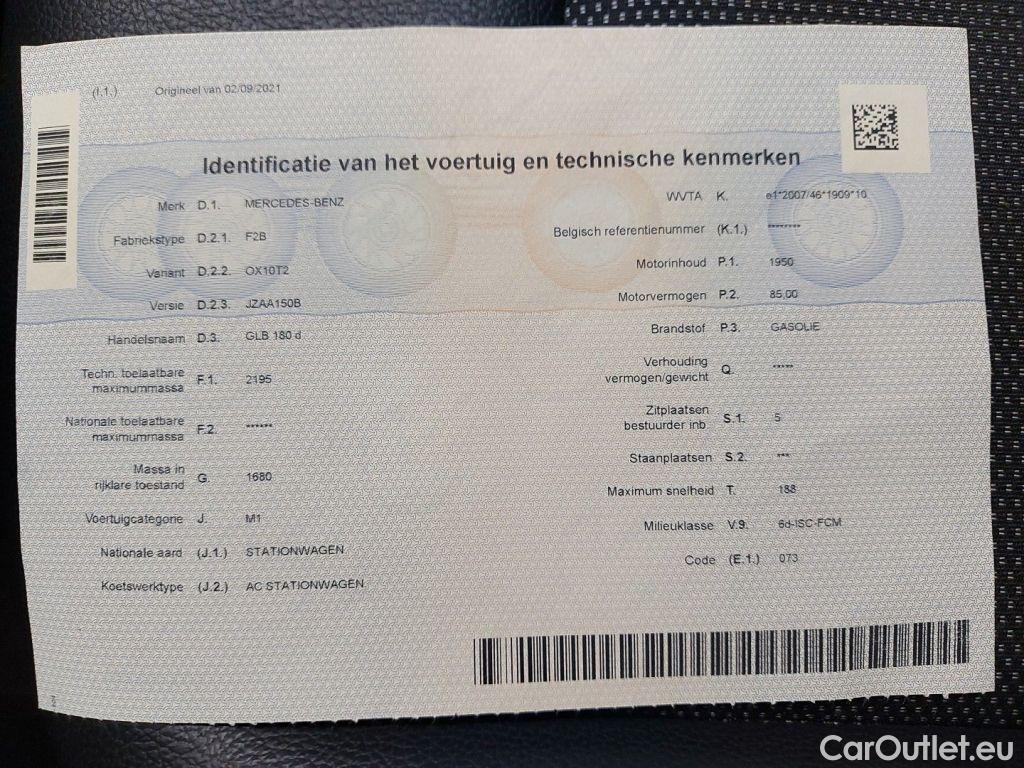 Mercedes  GLB Mercedes-Benz   180 d Business Solution 5d #11