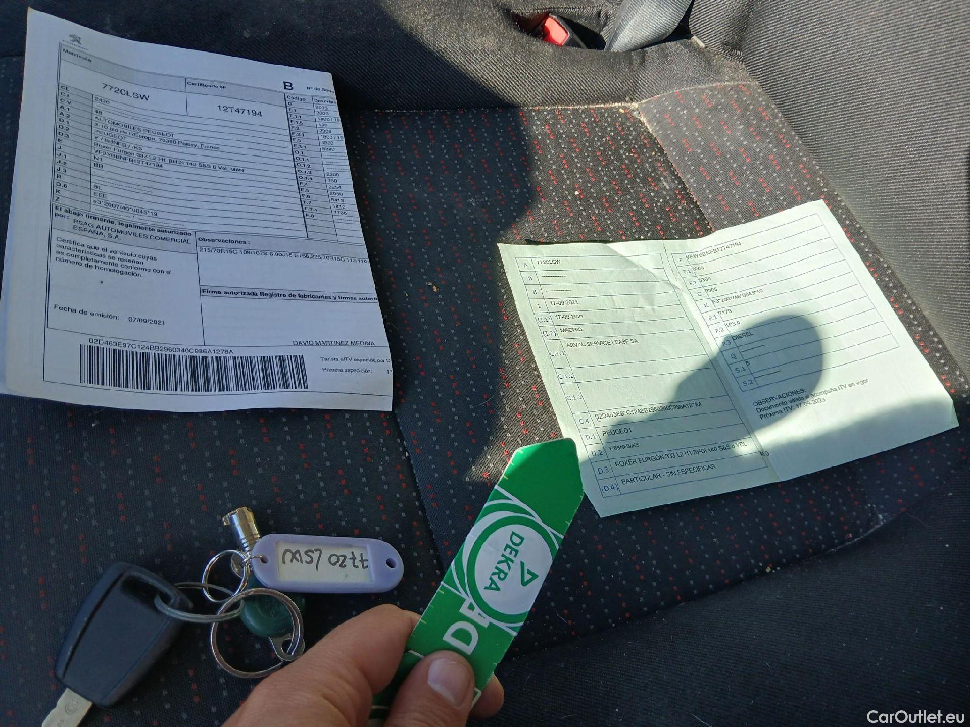  Peugeot  Boxer PEUGEOT  / 2014 / 4P / furgón 333 L2 H1 BHDI 103kW (140CV) S&S 6 V. M (AC) #1