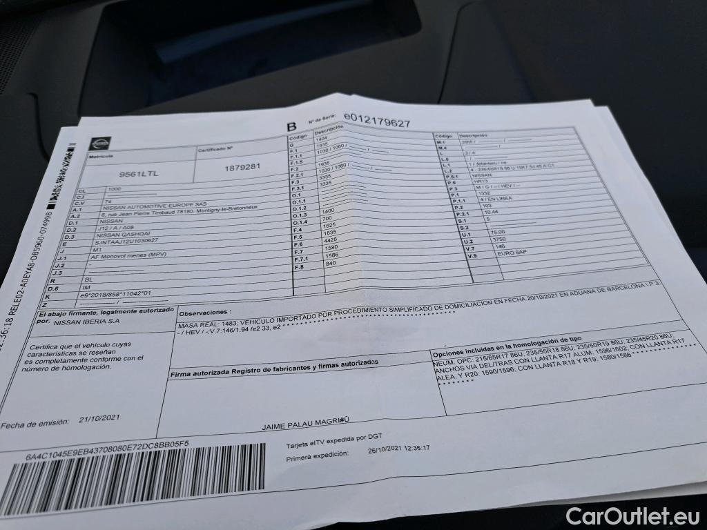  Nissan  Qashqai NISSAN  / 2021 / 5P / todoterreno DIG-T 103kW (140CV) mHEV 4x2 Tekna #6