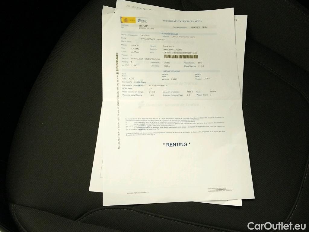  Hyundai  Tucson HYUNDAI  / 2020 / 5P / todoterreno 1.6 CRDI 100kW (136CV) 48V Tecno Sky DCT #4