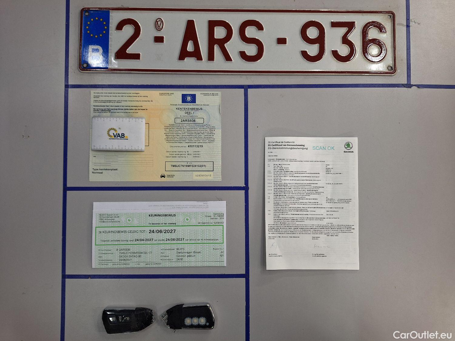  Skoda  ENYAQ Skoda,  '21 BEV, Skoda  iV 80 5d #3