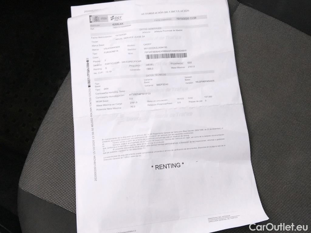  Volkswagen  Caddy VOLKSWAGEN  / 2015 / 4P / furgón derivado de turismo Profesional Furgón 2.0 TDI 75kW BMT (CX) #19