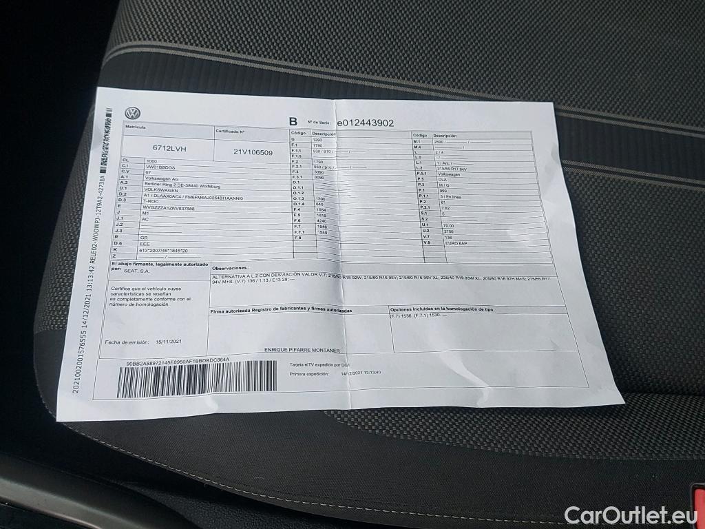  Volkswagen  T-ROC VOLKSWAGEN  / 2017 / 5P / todoterreno Advance R-Line 1.0 TSI 81kW (110CV) #8