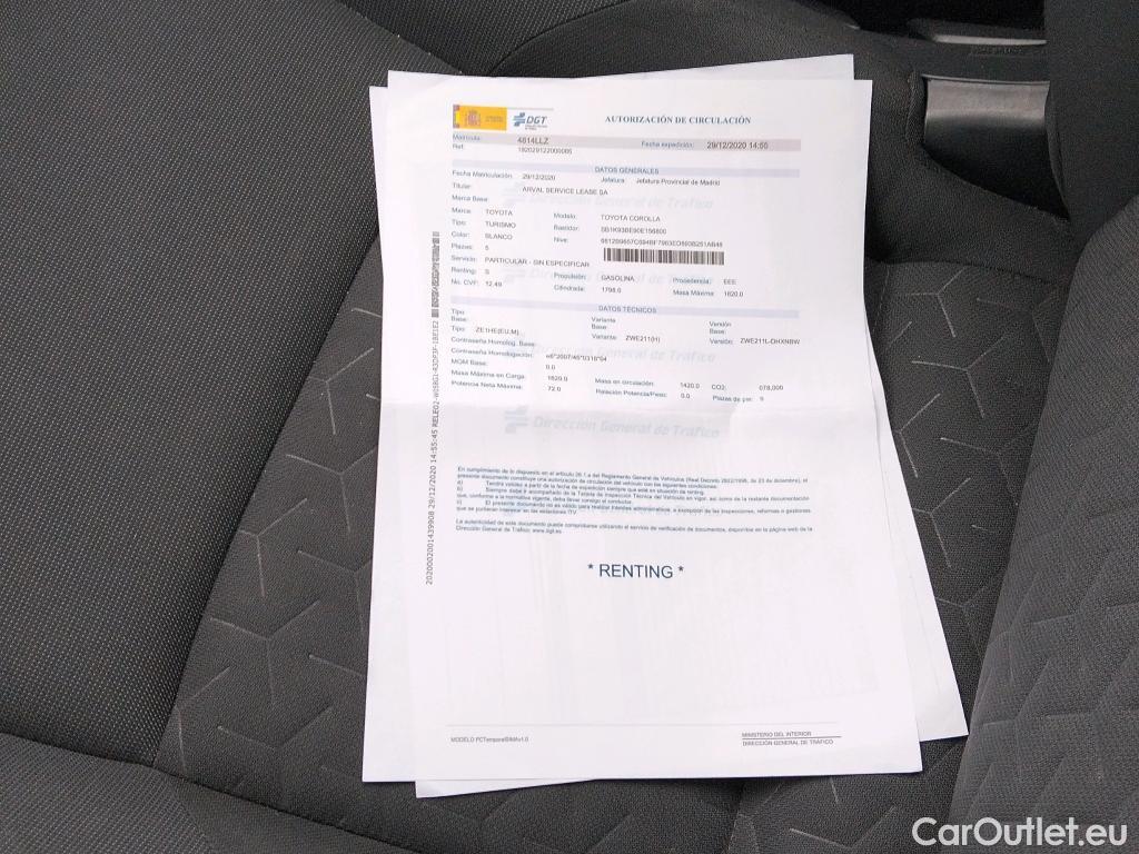  Toyota  Corolla TOYOTA  1.8 125H ACTIVE TECH E-CVT #24