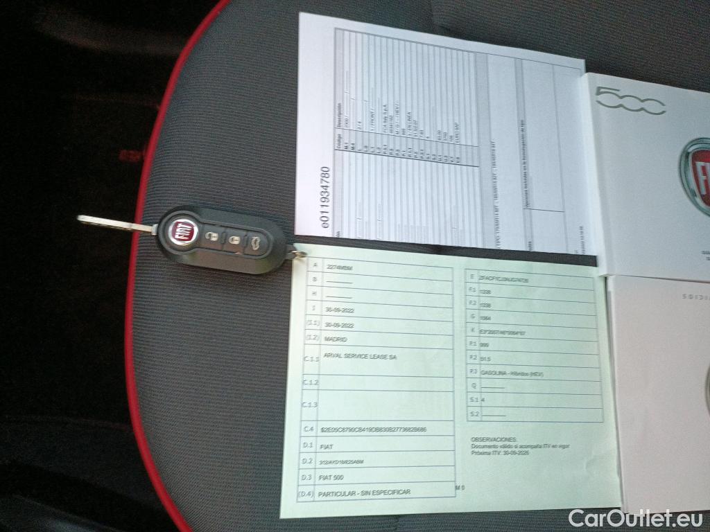  Fiat  500  Red 1.0 70CV MT6 E6d #1