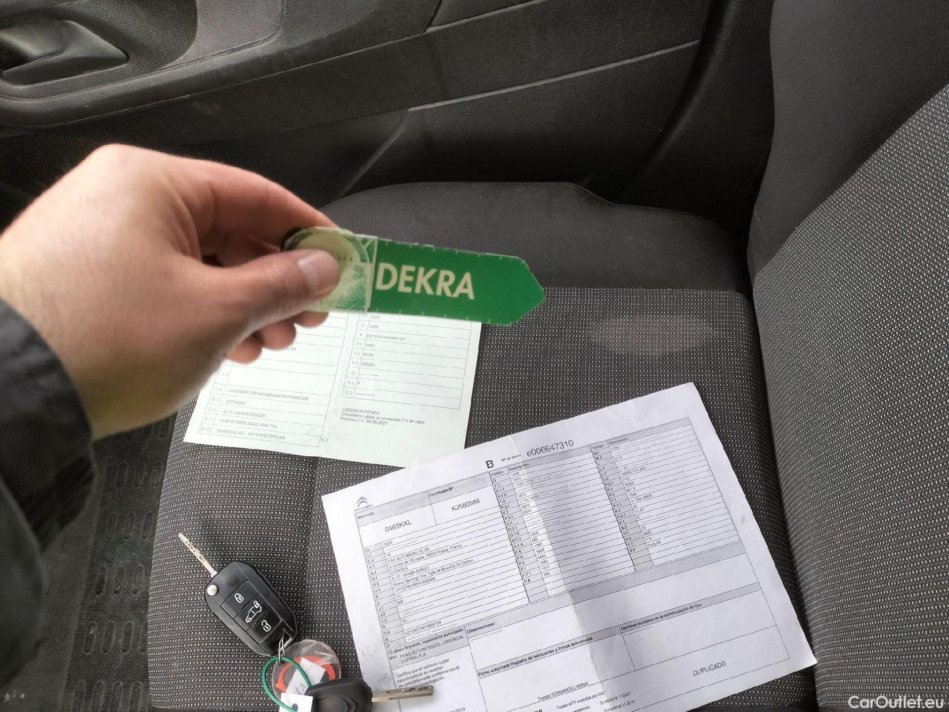  Citroen  Berlingo CITROEN  / 2018 / 3P / furgón derivado de turismo Talla M BlueHDi 55kW CONTROL #1