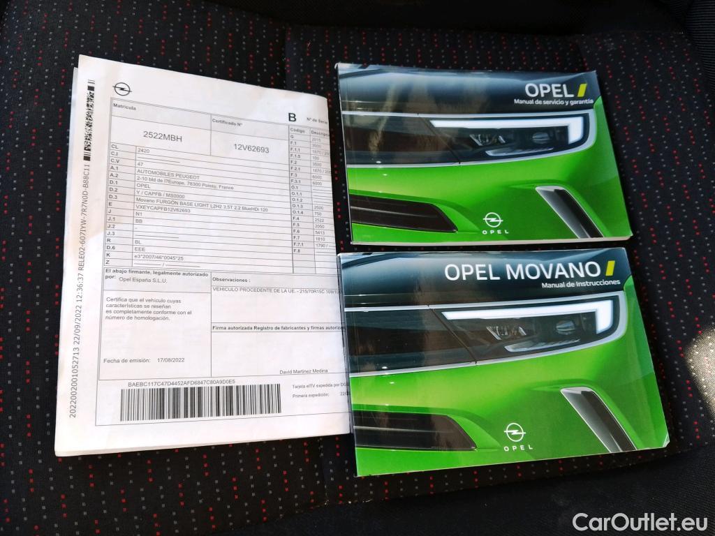  Opel  Movano OPEL  / 2021 / 4P / furgón Campaña Q2 Fgón Base L2H2 3.5T 2.2 BHDi 88kW #32