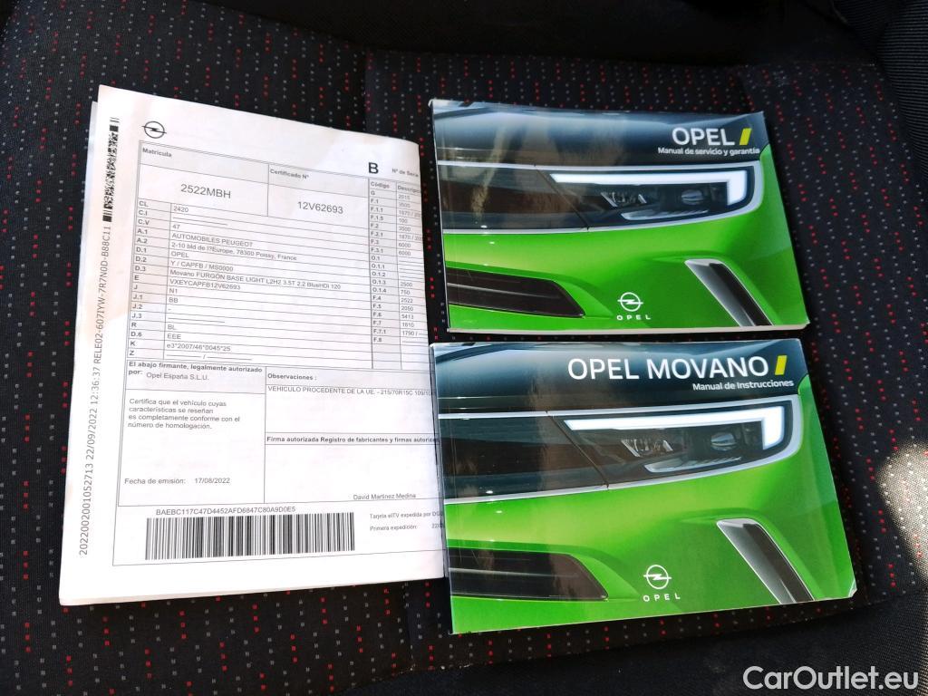  Opel  Movano OPEL  / 2021 / 4P / furgón Campaña Q2 Fgón Base L2H2 3.5T 2.2 BHDi 88kW #31