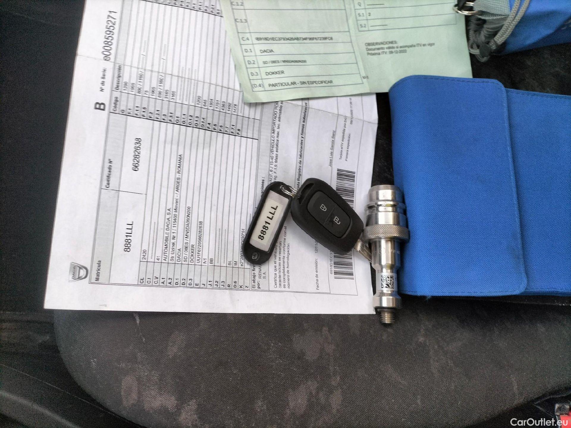  Dacia  Dokker DACIA  / 2013 / 4P / furgón derivado de turismo Van Essential 1.6 80kW (110CV) GLP #1