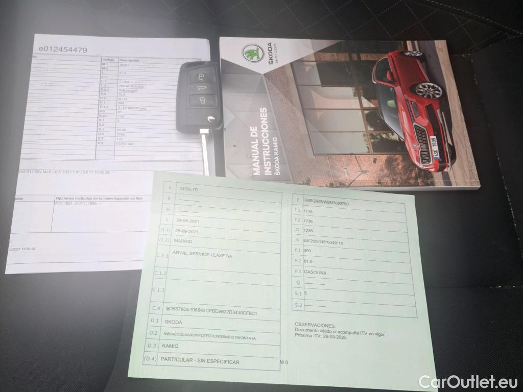  Skoda  KAMIQ SKODA  1.0 TSI 81kW (110CV) DSG Ambition #3