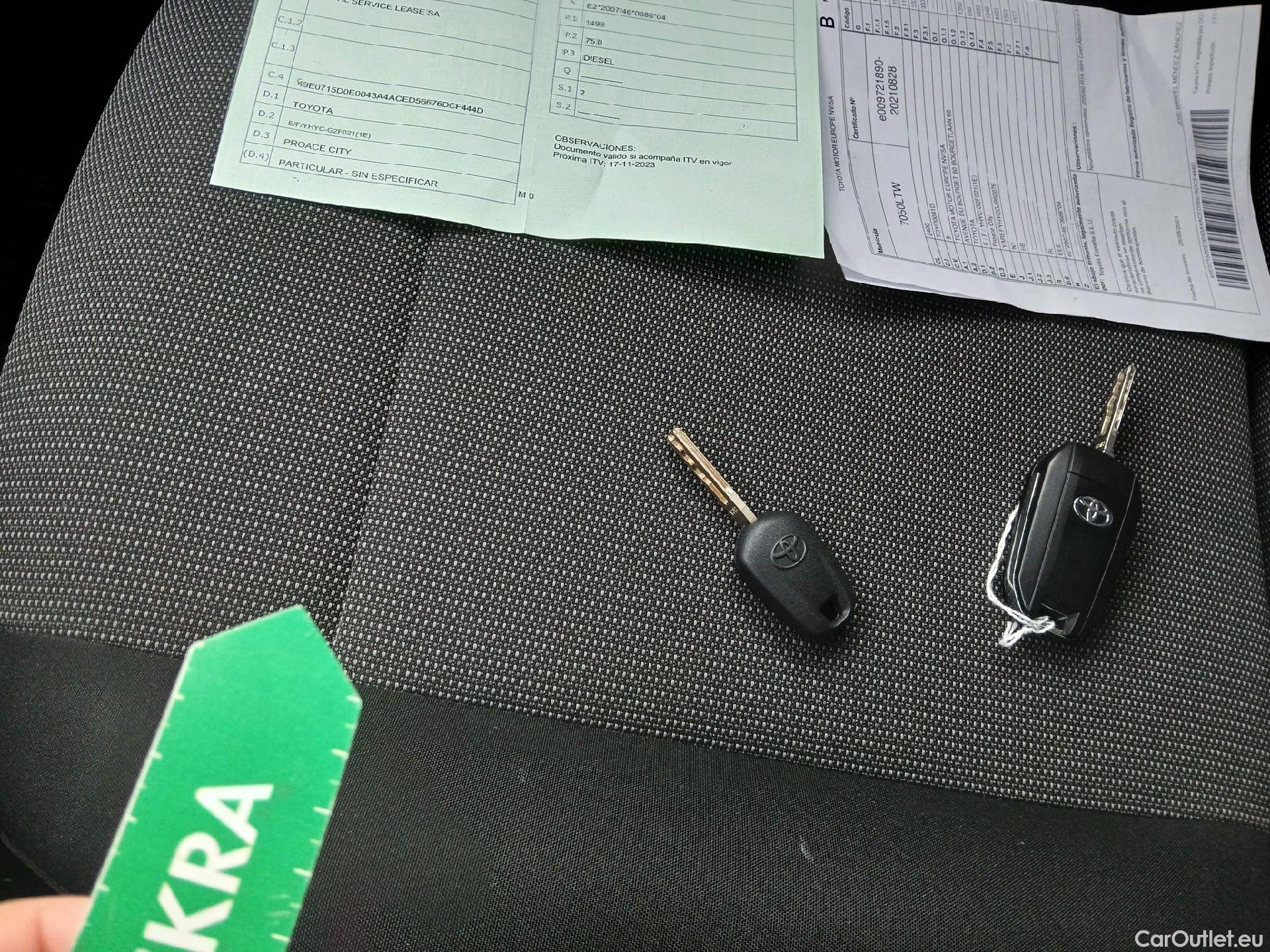  Toyota  Proace TOYOTA  1.5D 75kW (100CV) GX 650kg Media (AC) #1