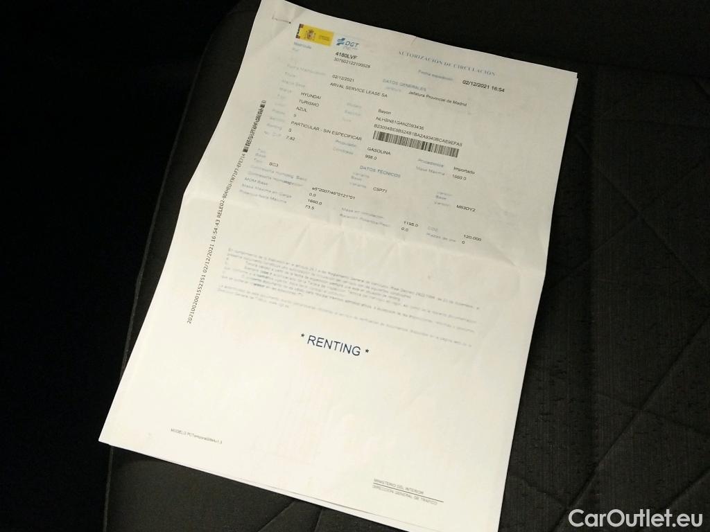  Hyundai  Bayon HYUNDAI  / 2021 / 5P / todoterreno 1.0 TGDI 74kW (100CV) 48V Maxx #10